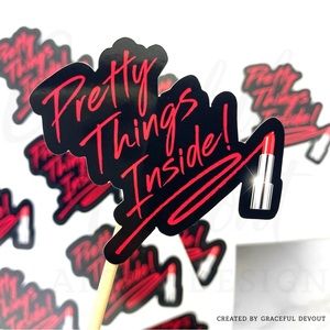 Pretty Things Inside!- Sticker 2" (inches) 48ct.)  [GD41-48]